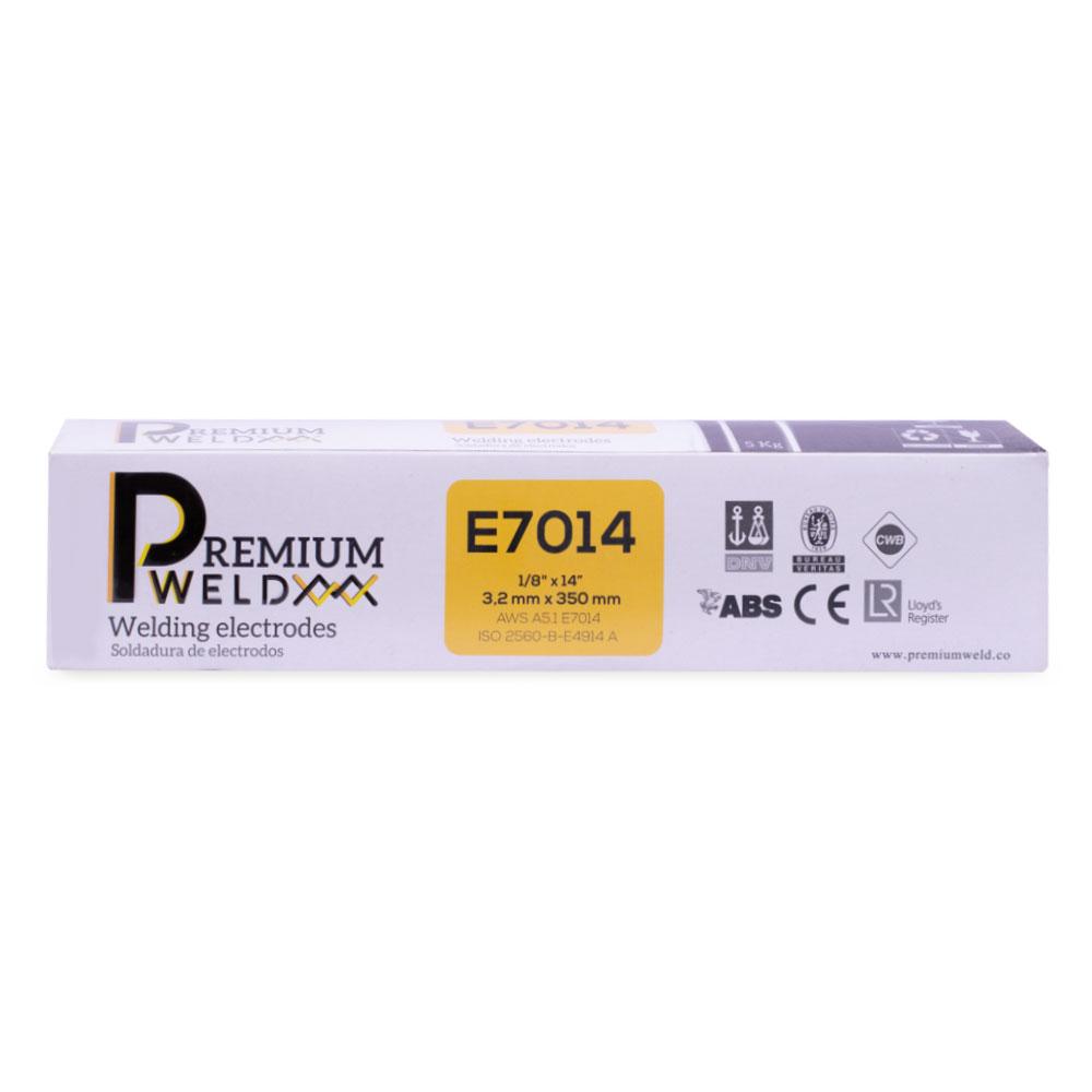 SOLDADURA DE ELECTRODO PW7014 - 1/8 CAFE PREMIUM WELD (CAJA X 5 KLS) (70141)