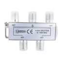 SPLITTER TV FINO X 4 SALIDAS (ESPLITER) PQT X 1 UDUKE