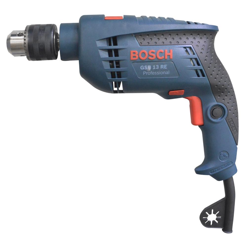 TALADRO BOSCH 1/2 750W V VARIABLE PERCUTOR CAJA PLASTICA GSB13RE (06012B80G1000)