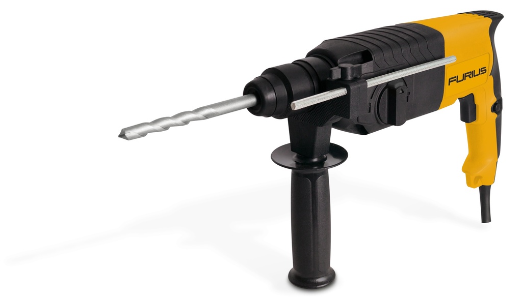 TALADRO ROTOMARTILLO SDS PLUS 720W T-PESADO 3.1 JOULES 110V FURIUS (FRM7024)
