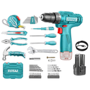 TALADRO INALAMBRICO 3/8 (10MM) + KIT DE HERRAMIENTAS 89 PZS TOTAL (THKTHP10892)