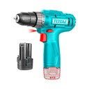 TALADRO INALAMBRICO 3/8 (10MM) 12V TOTAL INCLUYE 1 BATERIA DE 1.5AH NO INCLUYE CARGADOR(TDLI12428)