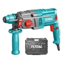 TALADRO ROTOMARTILLO SDS PLUS 650W 1,7 JOULES 110-120V INCLUYE 2 BROCAS Y 1 JUEGO DE ESCOBILLAS SUPER TOTAL (UTH306236)