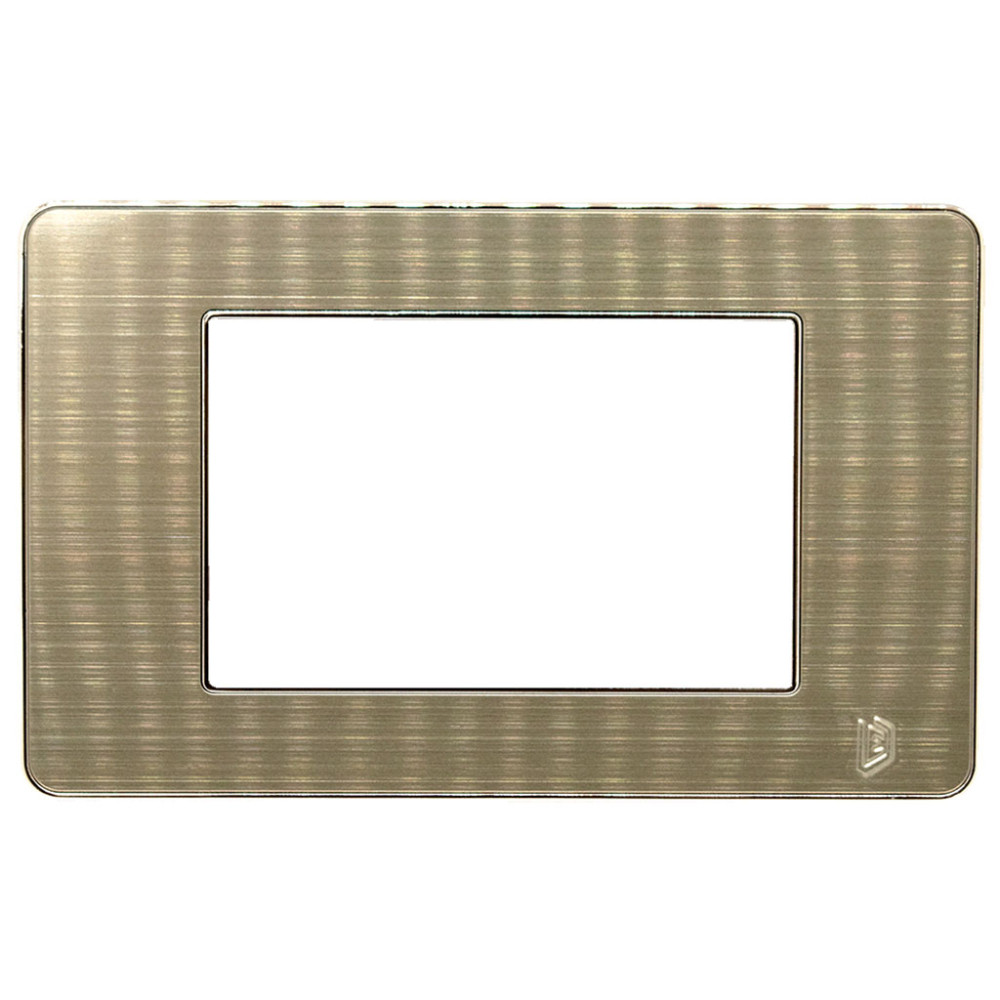 TAPA LUXOR DORADO PLATA INOXIDABLE Y BORDE COBRIZADO DUKE ENERGY (V3-02AMD)