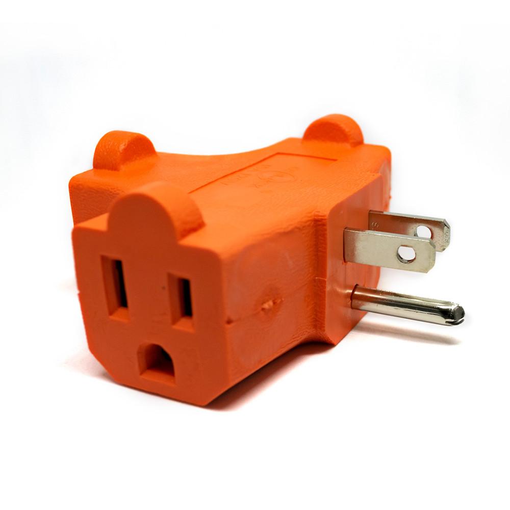 TEE NARANJA POLO/TIERRA X 3 OVALADA  (RETIE-FL) (U65)