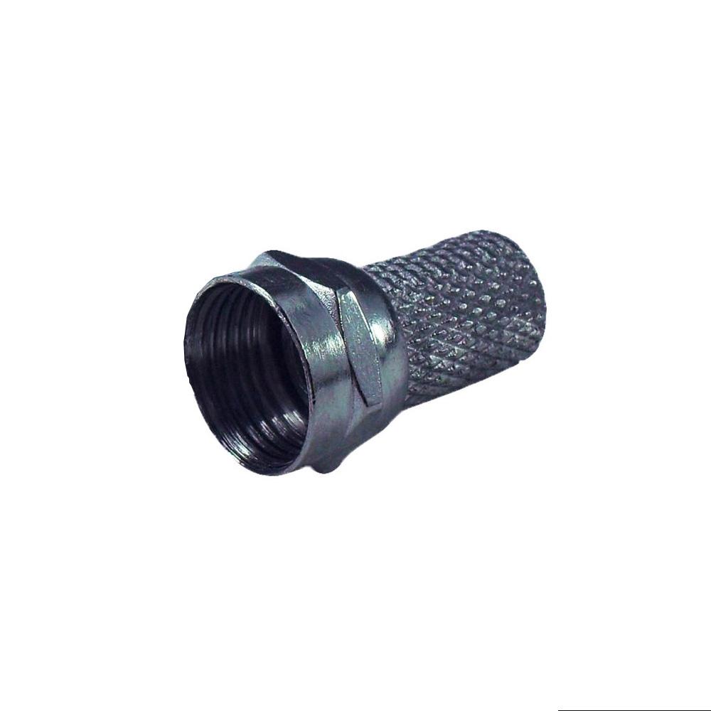 TERMINAL COAXIAL ROSCA CROMADA  RG6 (RG60-C)