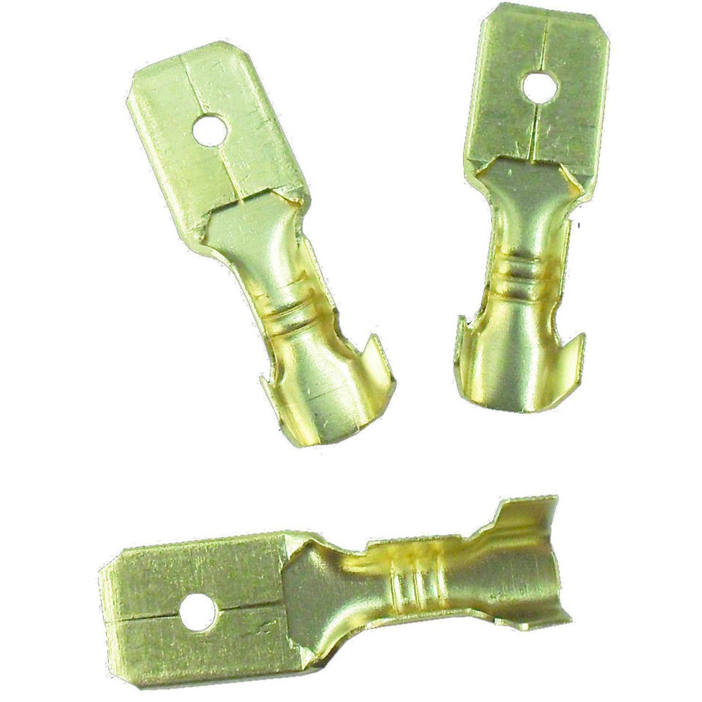 TERMINAL COBRE PLANA MACHO (DJ617-63B) (HT30073)(CAJITA X 100)