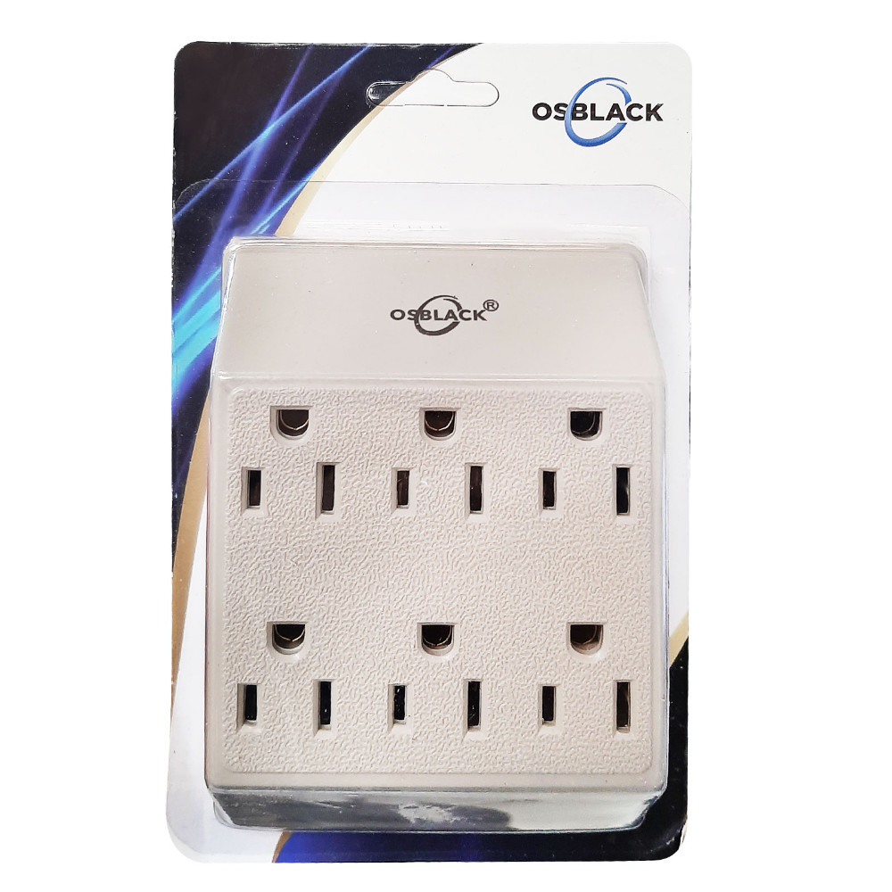 TOMA MULTIPLE X 6 PARA TOMA DOBLE (U63)