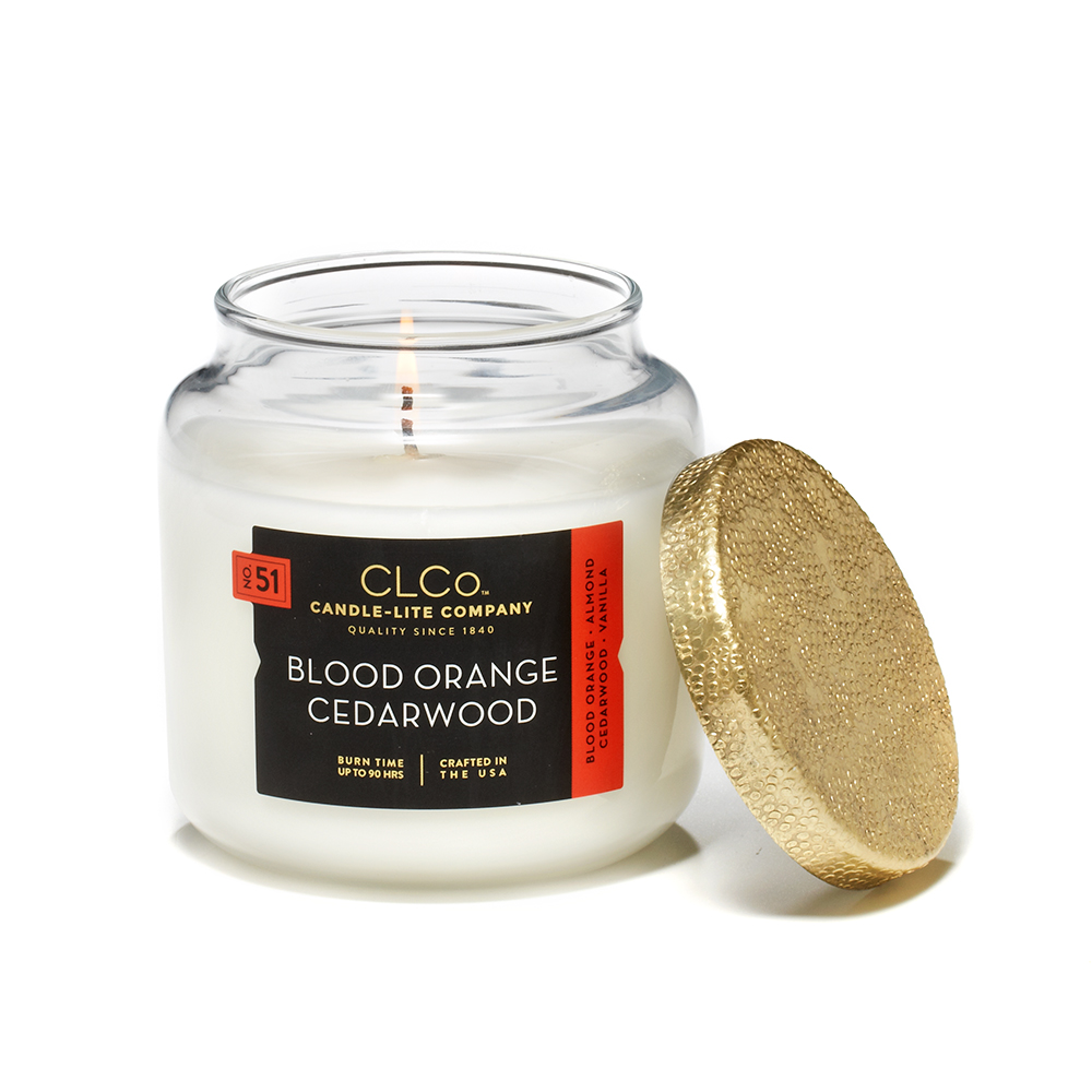 VELA 14 OZ TAPA DORADA BLOOD ORANGE CEDARWOOD CANDLE LITE (4473223)