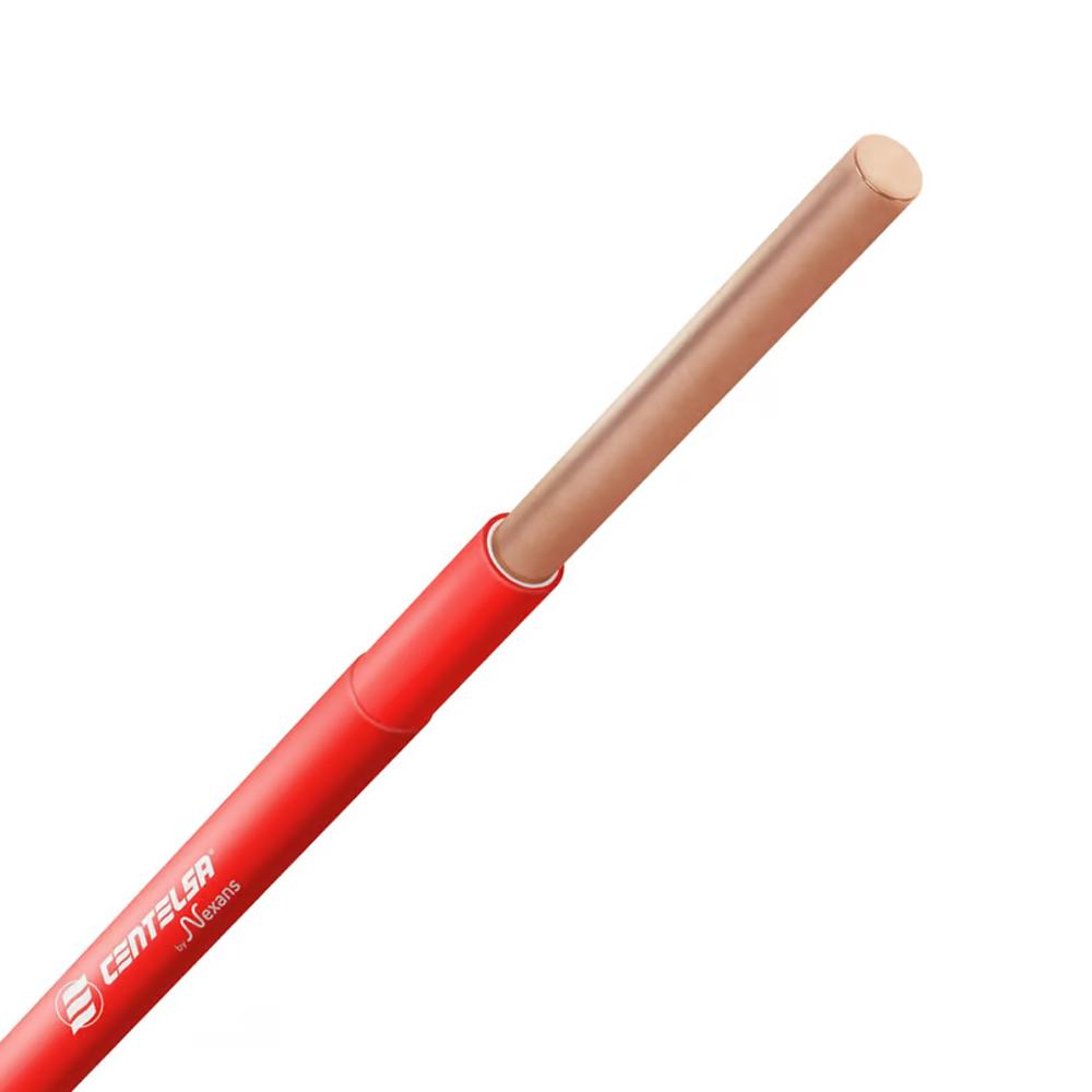 ALAMBRE RIGIDO CENTELSA 14  (ROJO)