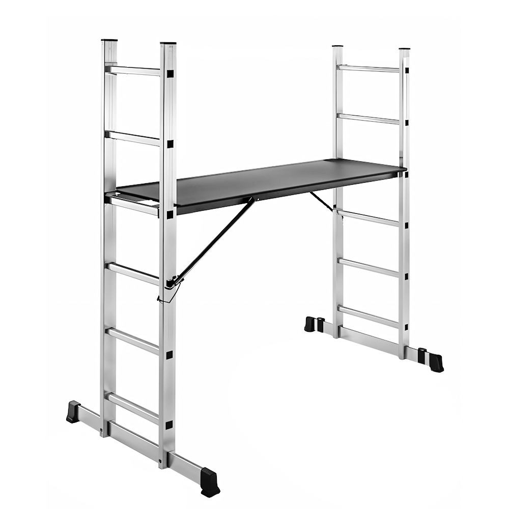 ESCALERA MULTIPOSICIONES  TIPO ANDAMIO  UDUKE CON PLATAFORMA (1.45MTRS)(150KLS)(HT3170)