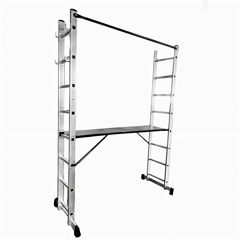 ESCALERA MULTIPOSICIONES  TIPO ANDAMIO UDUKE CON PLATAFORMA (2.1MTRS)(150KLS)(HT3171)