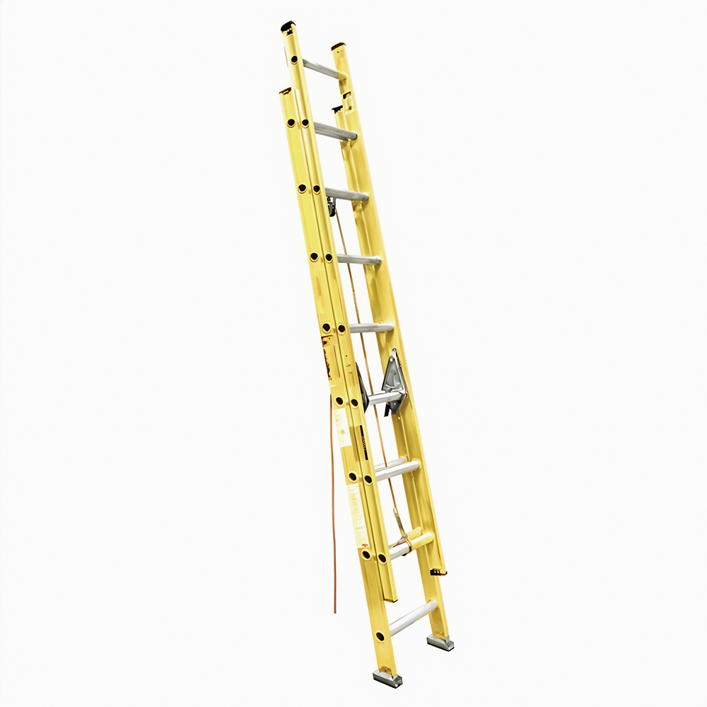 ESCALERA TELESCOPICA DE FIBRA DE VIDRIO 16 PELDAÑOS  UDUKE (150KG)(HT3173)