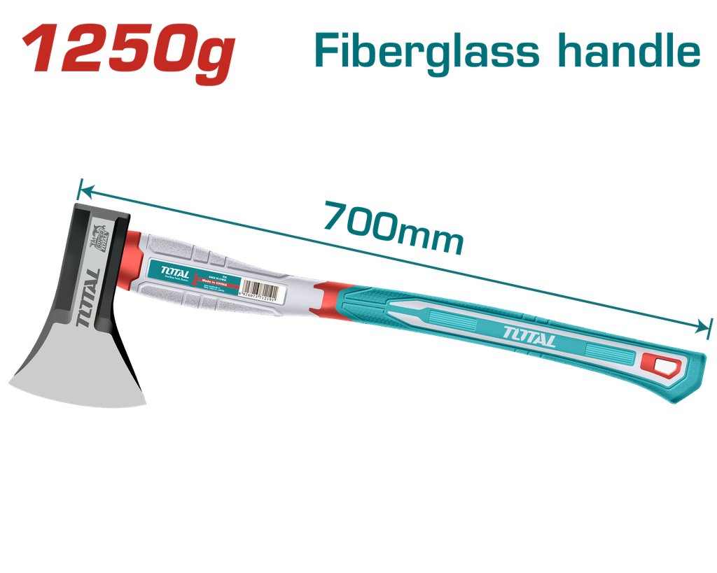 HACHA 1250G  MANGO DE FIBRA DE VIDRIO SUPER TOTAL (THAX061250)