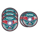 JUEGO DE DISCOS DE CORTE Y DESBASTE 3" X 5 PCS (3 DE CORTE Y 2 DE DESBASTE) SUPER TOTAL (TAC303768)