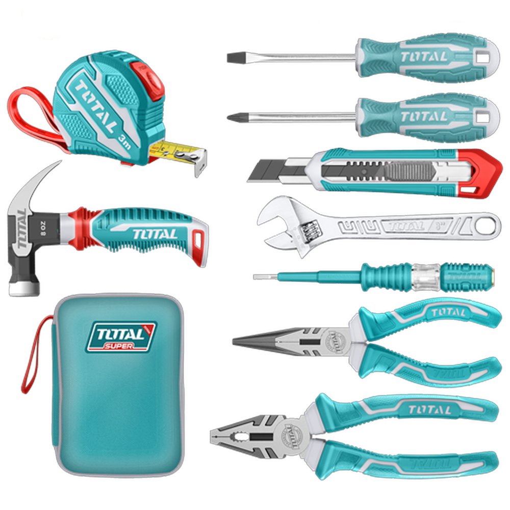 KIT DE HERRAMIENTAS 9PZS TOTAL SUPER SELECT (THKTHP90097)