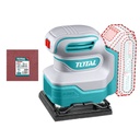 LIJADORA DE PALMA 4 3/8"X 4" INALAMBRICA 20V INCLUYE 5 LIJAS INDUSTRIAL  SUPER  TOTAL (TSHSLI2014)