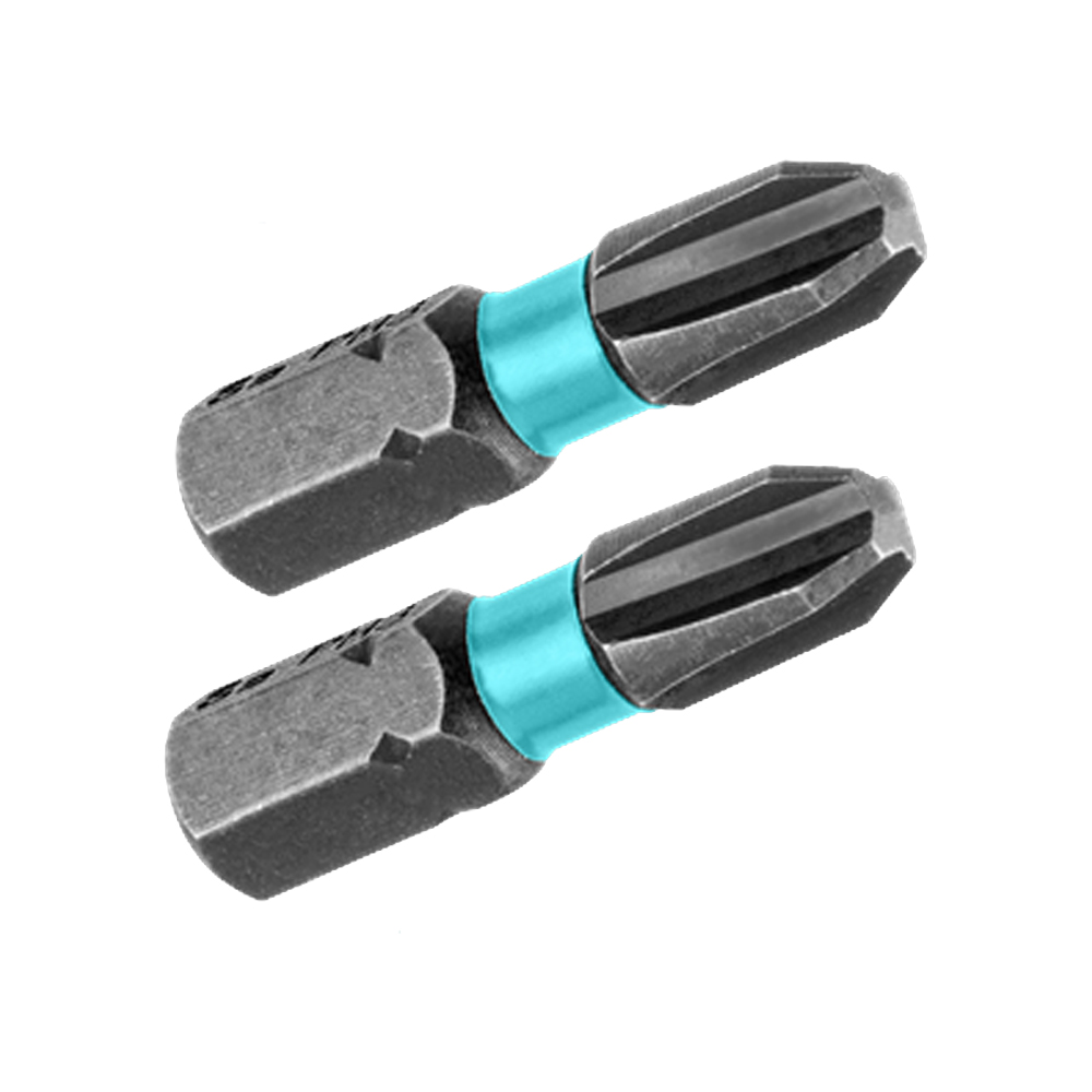 PUNTAS TALADRO IMANTADA PH3 25MM (+) (+) JUEGO X 2 PZS INDUSTRIAL SUPER TOTAL (TACIM71PH325)