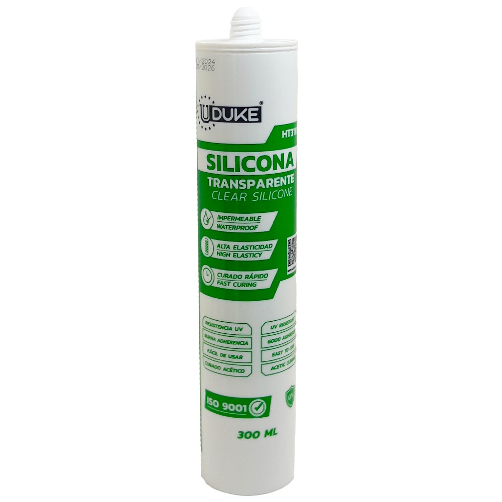 SILICONA TUBO TRANSPARENTE 300ML UDUKE (HT3111)