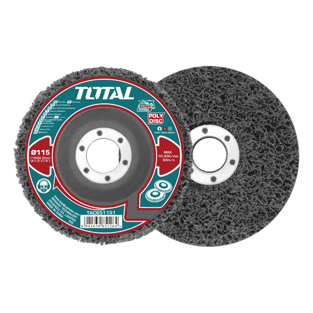 DISCO ABRASIVO DE POLIETILENO 4-1/2" SUPER TOTAL (TAC651151)