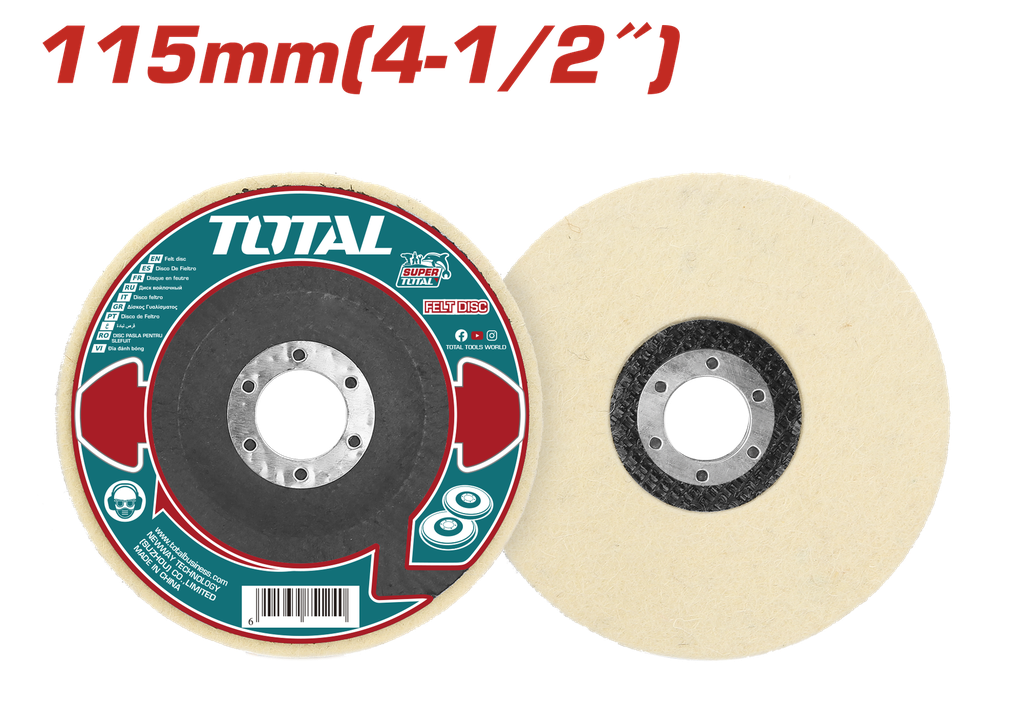 DISCO  DE FIELTRO 4-1/2" SUPER TOTAL (TAC671151)