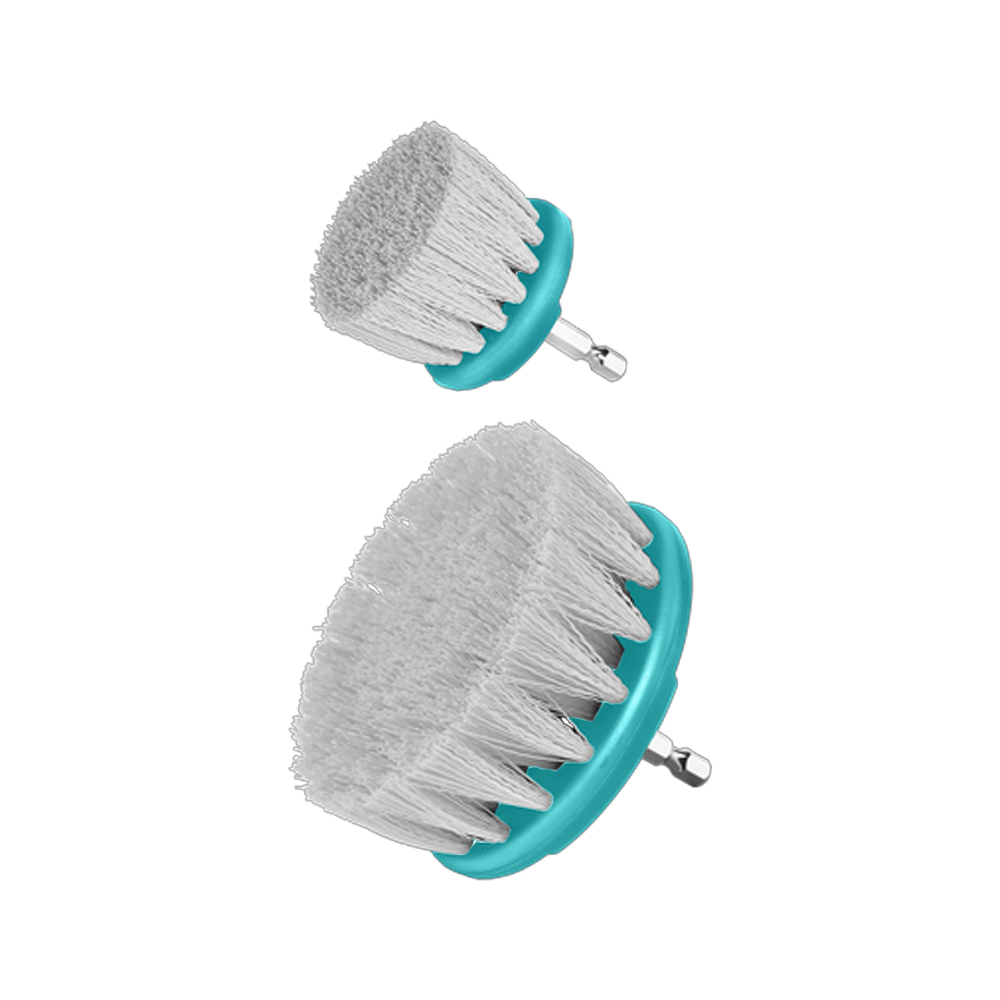 SET DE CEPILLO PARA TALADRO 3,5" JUEGO X 2 PCZ  CERDA SUAVE INDUSTRIAL SUPER TOTAL (TACS3235)