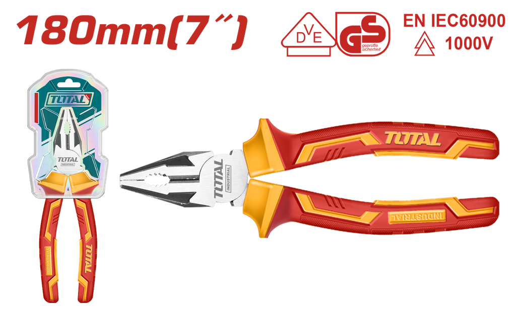 ALICATE AISLADO 7" 1000V INDUSTRIAL SUPER TOTAL (THTIP2161)