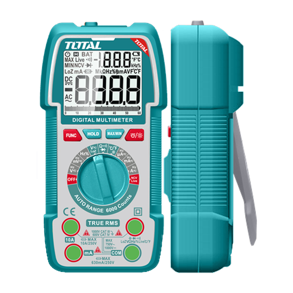 TESTER DIGITAL 1000V INDUSTRIAL  SUPER  TOTAL (TMT5310004)