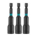 COPA TORNILLO  1/4" IMANTADA JUEGO X 3 PZS  INDUSTRIAL SUPER TOTAL (UTAC270631)