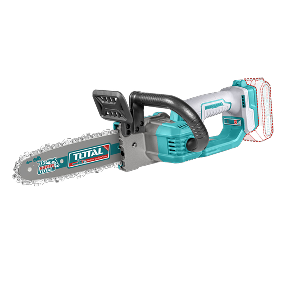 MOTOSIERRA INALAMBRICA 8" 20V INDUSTRIAL BATERIA Y CARGADO NO INCLUIDO SUPER TOTAL (TGSLI2085)