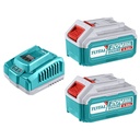 KIT DE 2 BATERIAS 4.0AH + CARGADOR DE 20V INDUSTRIAL SUPER TOTAL (UTFBCPK1424)