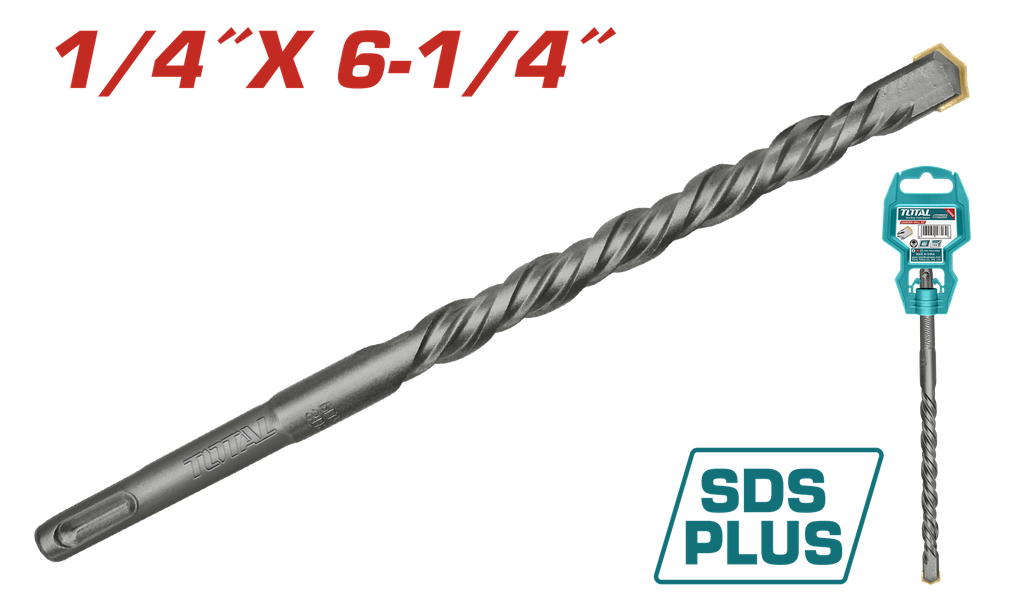 BROCA SDS PLUS 1/4 X 6-1/4" INDUSTRIAL SUPER TOTAL (TAC3101042)