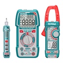 KIT MEDIDOR DE CORRIENTE DIGITAL INCLUYE PROBADOR - TESTER - PINZA SUPER  TOTAL (TOS24067)