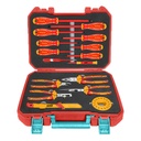 SET DE HERRAMIENTAS AISLADAS 1000V X 16 PZS INDUSTRIAL SUPER TOTAL (THKITH1601)