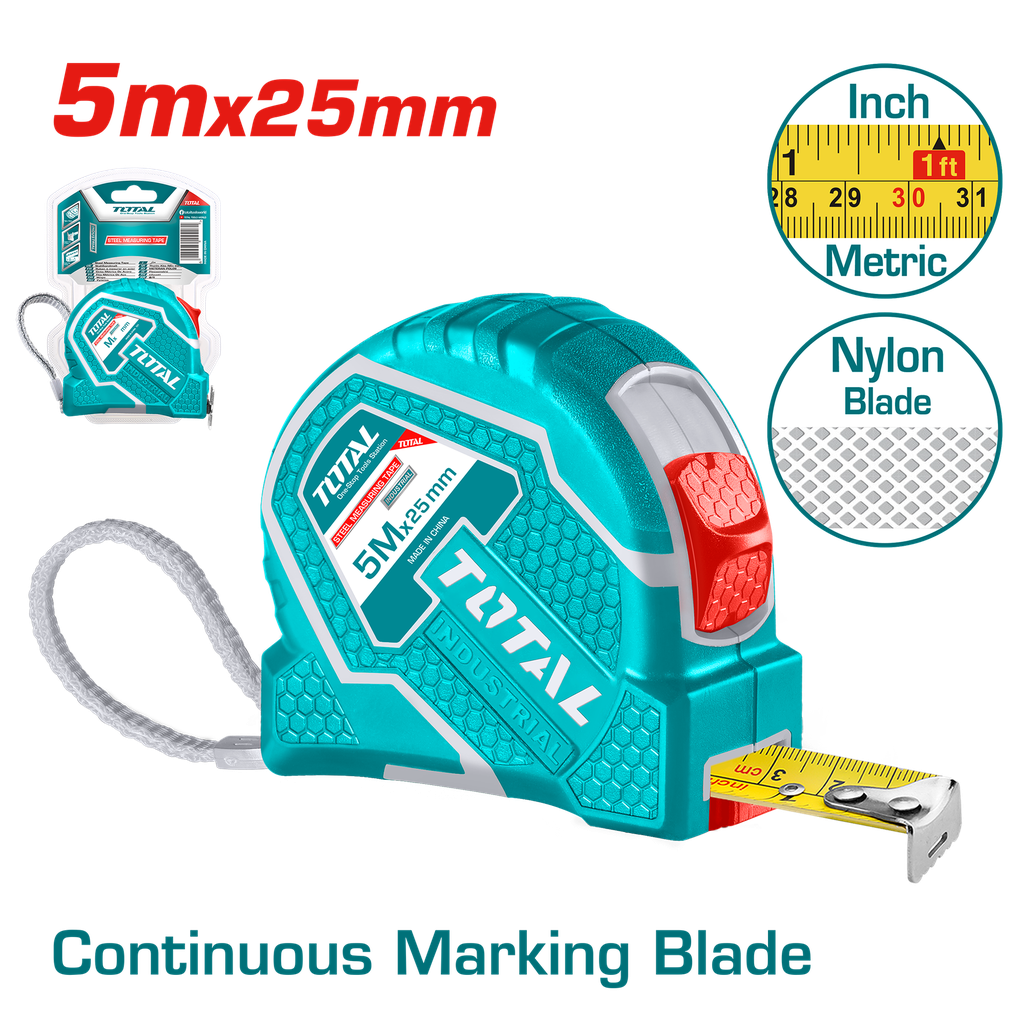 METRO 5 MTS HOJA 25MM INDUSTRIAL SUPER TOTAL (TMT126652)