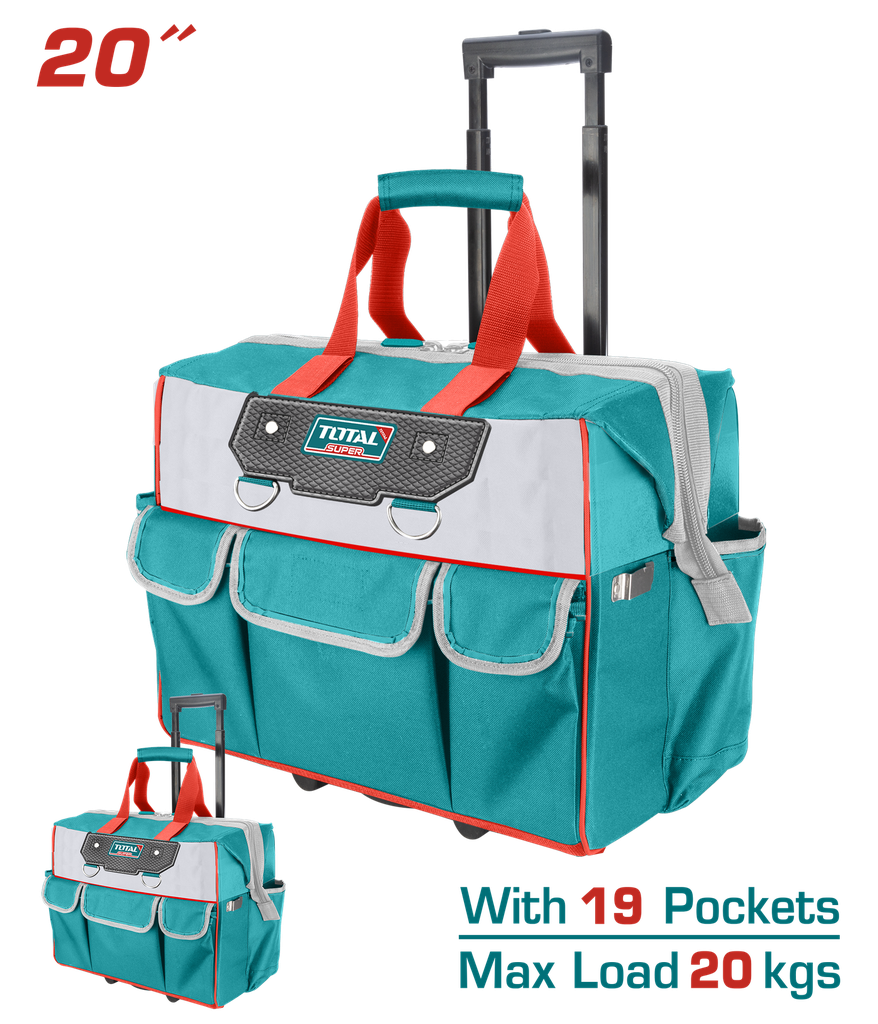 MALETA PORTA HERRAMIENTA 20 INDUSTRIAL CAPACIDAD MAXIMA 20KG INDUSTRIAL SUPER TOTAL (THRRTB2012)