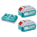 KIT DE 2 BATERIAS 5.0AH + CARGADOR DE 20V INDUSTRIAL SUPER TOTAL (UTFBCPK2425)