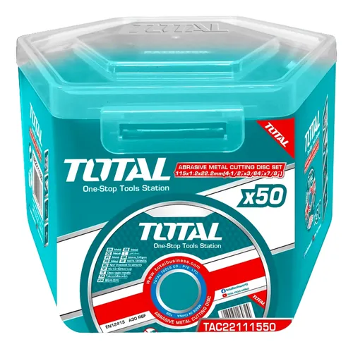 DISCO CORTE METAL/ACERO INOXIDABLE 4-1/2" SUPER TOTAL(PQT POR 50 UNDS) (TAC20111550)
