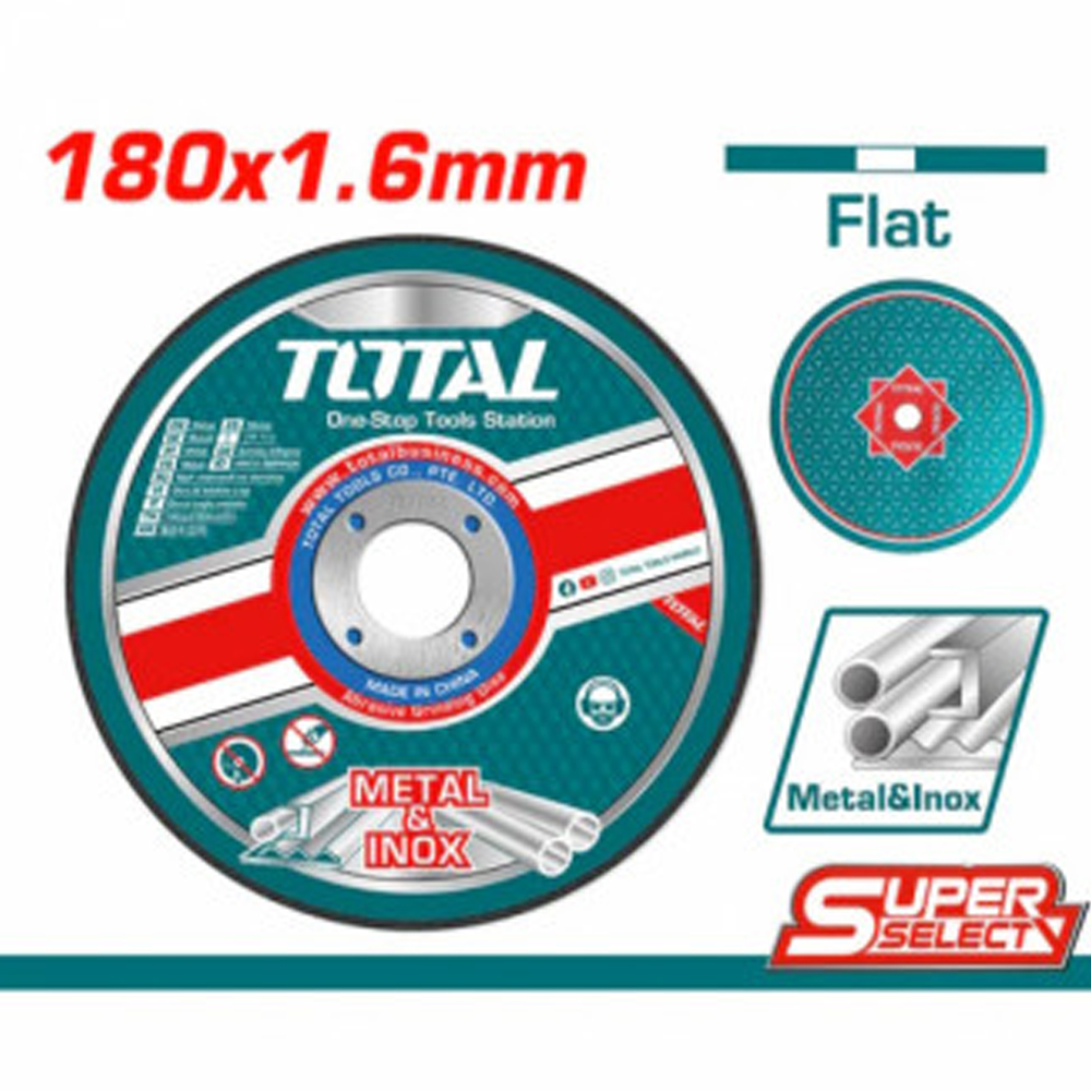 DISCO CORTE METAL/ACERO INOXIDABLE 7" SUPER TOTAL (TAC2161801)