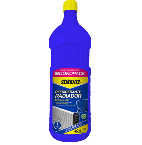 REFRIGERANTE RADIADOR AZUL QUALITOR -SIMONIZ 1L ECONOPACK (208614) 
