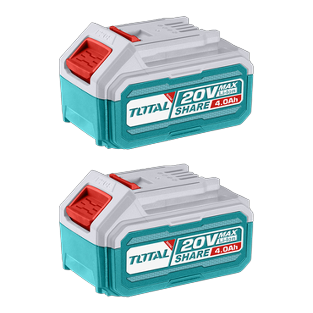 KIT DE BATERIA X2 PZS 20V 4,0AH INDUSTRIAL ION LITHIUM  INDUSTRIAL SUPER TOTAL (TOSLI240312)