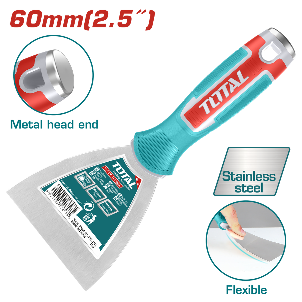 ESPATULA 2.5" MANGO PLASTICO INDUSTRIAL SUPER TOTAL (THT83606)