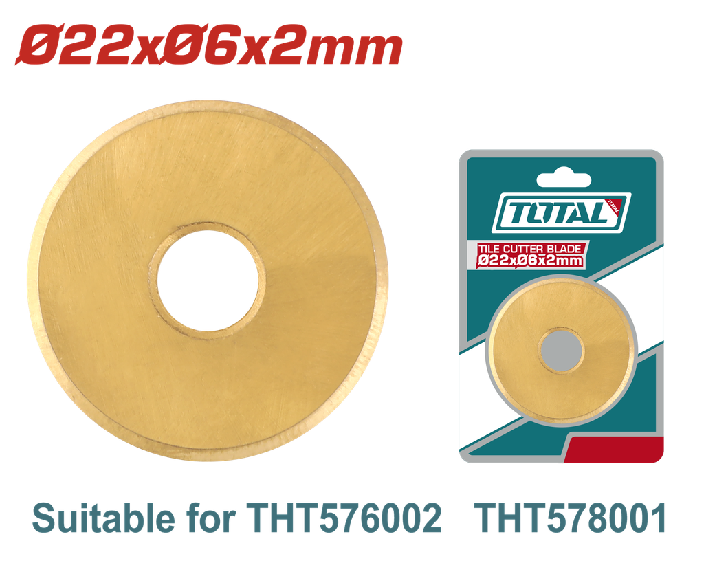 RODAJA CORTABALDOSA  22X06X2MM ADAPTABLE (THT576002 THT578001) SUPER TOTAL (THT576002B)