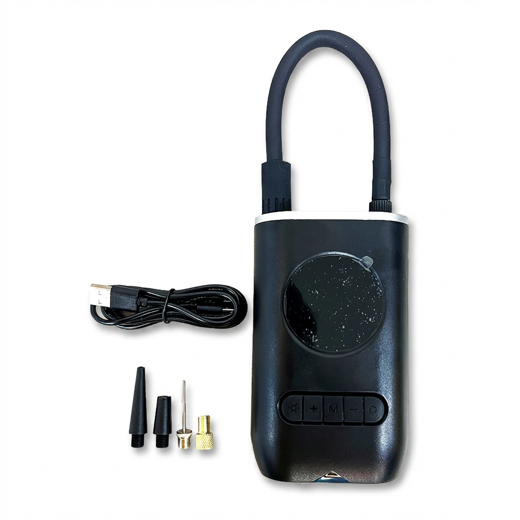 COMPRESOR DE AIRE PARA AUTOS RECARGABLE UDUKE (HT3316)