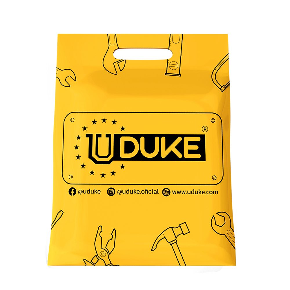 BOLSA REUTILIZABLE EN CAMBRE 40X50X13CM UDUKE (HT3344)