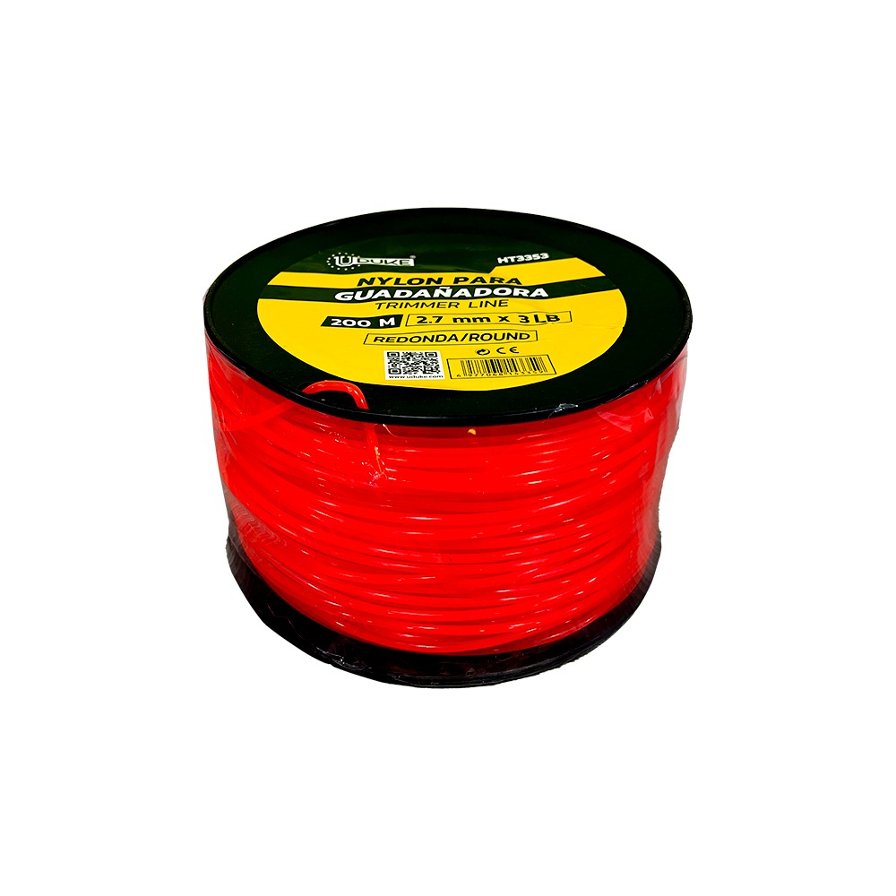 NYLON PARA GUADAÑADORA 2.7MM X 200M NARANJA UDUKE  (HT3353)