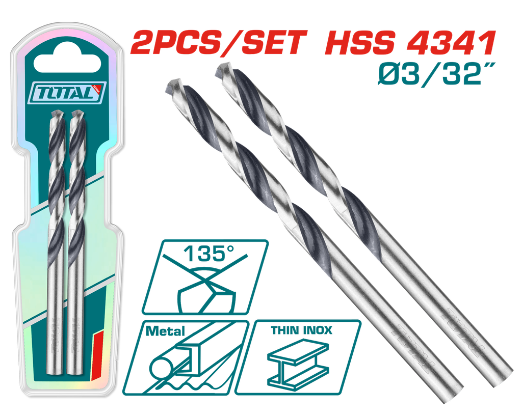 BROCA LAMINA 3/2" JUEGO X 2PZS  INDUSTRIAL SUPER TOTAL (TAC1203234)