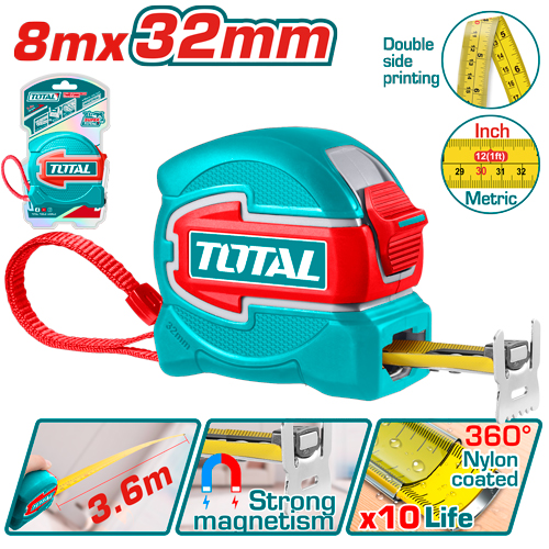 METRO 8  MTS HOJA 32MM  INDUSTRIAL SUPER TOTAL (TMT80832)