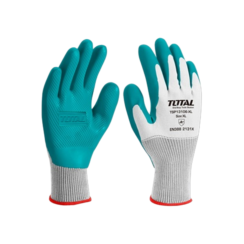 GUANTE DE LATEX XL INDUSTRIAL SUPER TOTAL (TSP13106-XL)