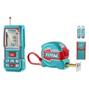 KIT DE MEDIDOR DE DISTANCIAS LASER 60MTS + METRO 5 MTS HOJA 32MM  INDUSTRIAL SUPER TOTAL (TLDD241201)